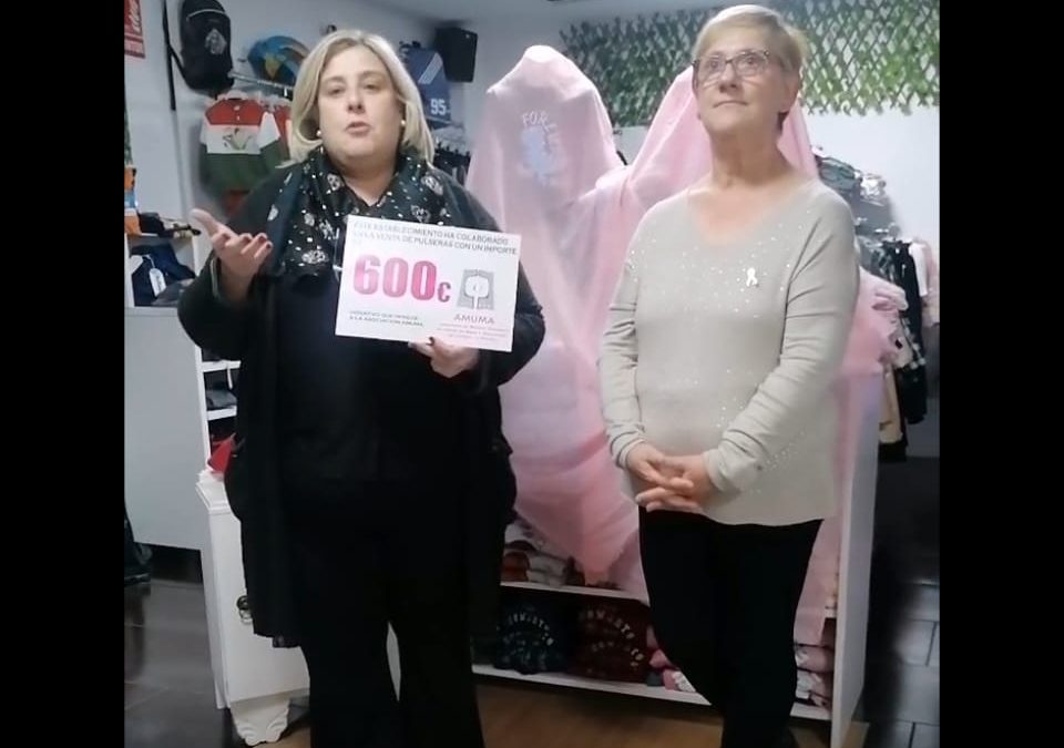 La Tienda Nieves de Almagro muestra su solidaridad con AMUMA